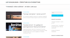Desktop Screenshot of leifmagnusson.se