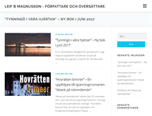 Tablet Screenshot of leifmagnusson.se